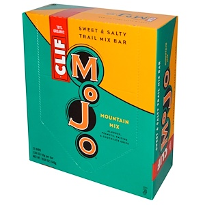 Clif Bar, Mojo, сладкие и соленые батончики, горная смесь, 12 батончиков, 1,59 унции (45 г) каждый