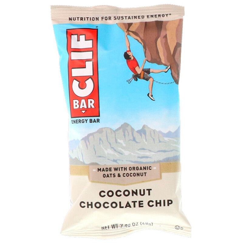 Clif Bar, Energy Bar, Coconut Chocolate Chip, 12 Bars, 2.40 oz (68 g