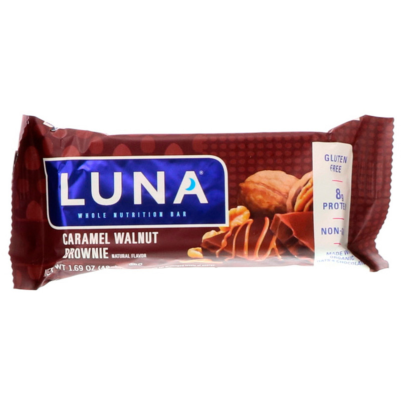Clif Bar, Luna, Whole Nutrition Bar for Women, Caramel Walnut Brownie