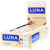 Clif Bar, Luna, Barre nutritionnelle complète pour femmes, Chocolat blanc Noix de Macadamia, 15 Barres, 1,69 oz (48 g) chacune