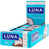 Clif Bar, Luna, barre nutritionnelle complète pour femme, chocolat plongé dans la noix de coco, 15 barres, 48 g (1,69 oz) chacune
