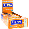 Clif Bar, Luna, Creamy Dreamy Peanut Butter, 15 Bars, 1.69 oz (48 g) Each
