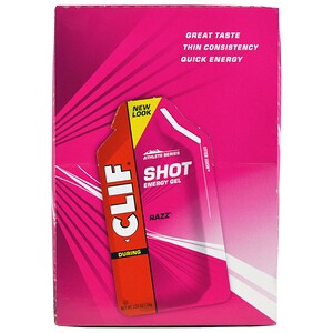 Отзывы о Клиф бар, Shot Energy Gel, Razz, 24 Packets, 1.20 oz (34 g) Each