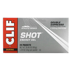 Shot Energy Gel, Double Expresso + Caffeine, 24 Packets, 1.2 oz (34 g) Each