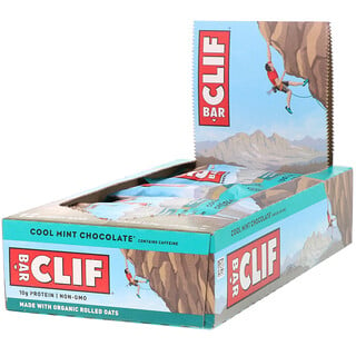 Clif Bar, Energieriegel, coole Minzschokolade, 12 Riegel, je 2,40 oz (68 g)