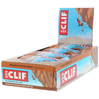 Clif Bar, Energieriegel, Erdnuss-Toffee-Buzz, 12 Riegel, je 68 g