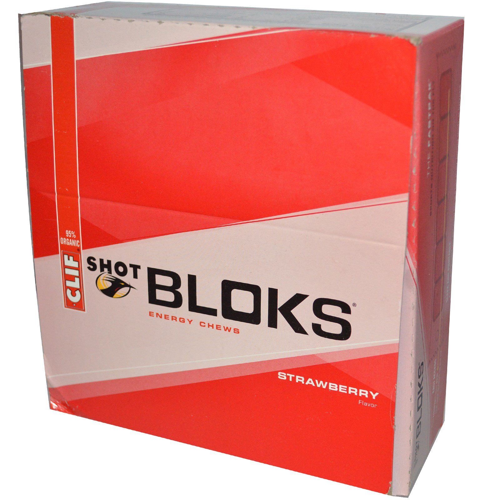 CLIF SHOT BLOKS--STRAWBERRY--BOX OF 18 