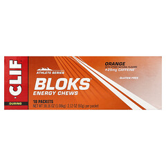 Жувальні таблетки Bloks® Energy, апельсин, 18 пакетиків по 60 г