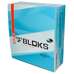 Shot Bloks Energy Chews, Tropical Punch Flavor + Caffeine, 18 Packets, 2.1 oz (60 g) Each
