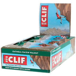 Clif Bar, Energy Bar, Oatmeal Raisin Walnut, 12 Bars, 2.40 oz (68 g) Each