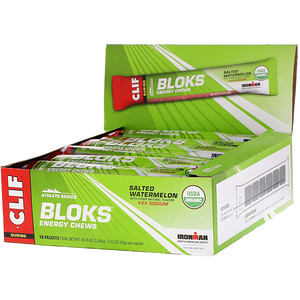 Отзывы о Клиф бар, Bloks Energy Chews, +2X Sodium, Salted Watermelon, 18 Packets, 2.12 oz (60 g) Each