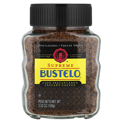 Product Image for Café Bustelo, Supreme by Bustelo Freeze Dried Instant Coffee, 3.52 oz (100 g)