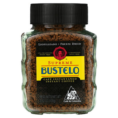 Купить Cafe Bustelo Supreme by Bustelo, растворимый кофе, 3, 52 унции (100 г)