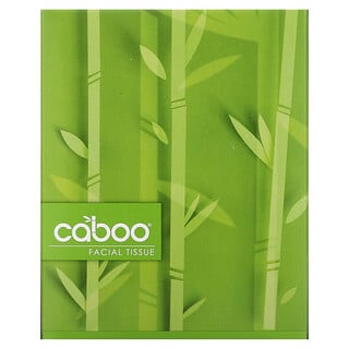 Caboo, Мягкие и устойчивые ткани для лица, 90 двухслойных салфеток для лица, 8,3 X 7,8 дюйма