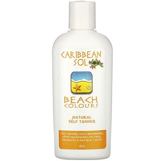 Caribbean Solutions, 沙灘顏色，天然抗曬乳霜，6盎司