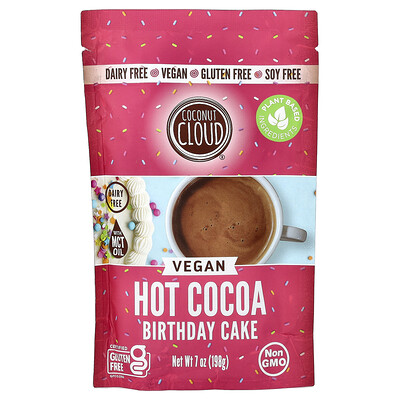 Coconut Cloud, Cacao caliente vegano, Pastel de cumpleaños`` 198 g (7 oz)