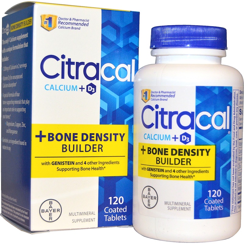 Citracal, Calcium + D3, + Bone Density Builder, 120 Coated Tablets iHerb