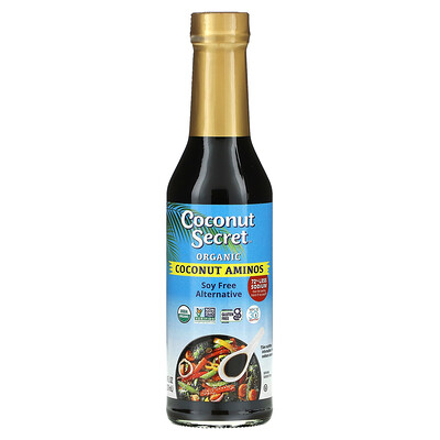Coconut Secret Organic Coconut Aminos, альтернатива соевому соусу без сои, органический продукт, 237 мл (8 жидк. унций)