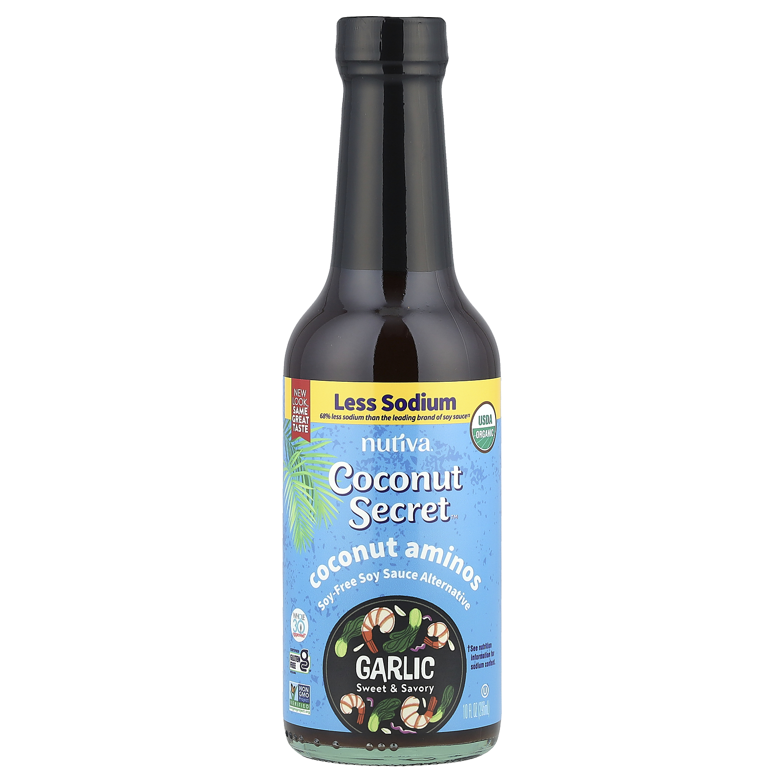 Coconut Aminos（ココナッツアミノ）、ガーリック、296ml（10液量オンス）