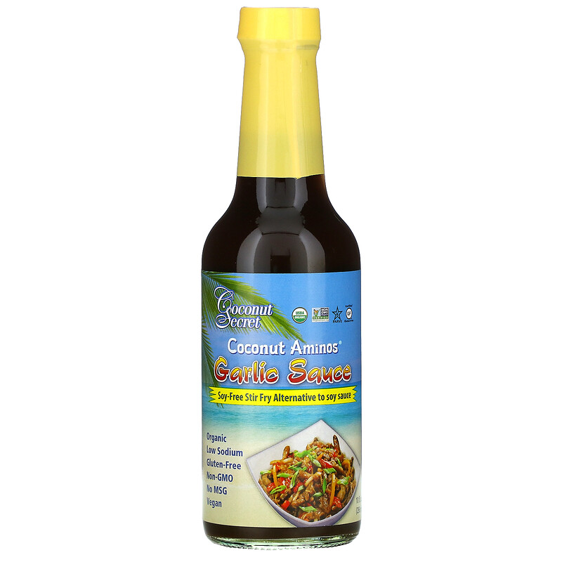 Coconut Secret, Acides aminés de noix de coco, Sauce à l'ail, 296 ml