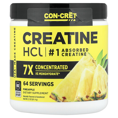 Con-cret Creatine HCI, Pineapple, 2.2 oz (61.4 g)