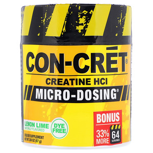 Отзывы о Кон Крет, Creatine HCl, Micro-Dosing, Lemon Lime, 2.36 oz (67 g)
