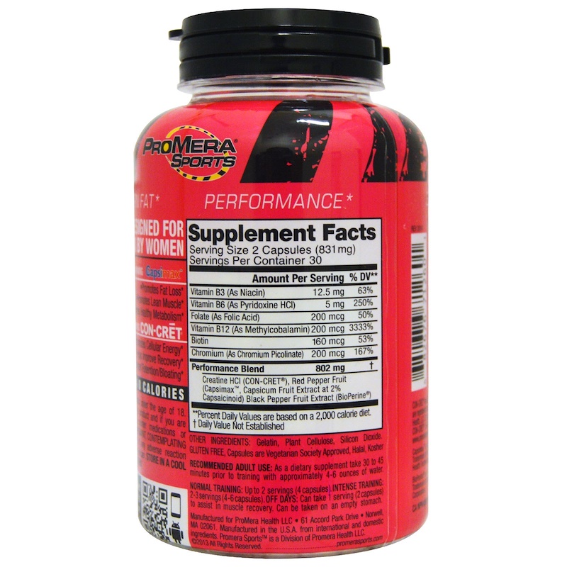 ConCret, Women�s Elite, PreWorkout, 60 Capsules iHerb