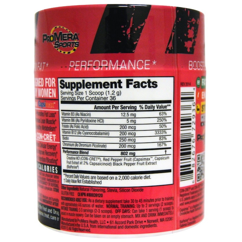 ConCret, Women�s Elite, PreWorkout, Strawberry Kiwi, 1