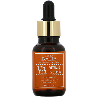 Cos De BAHA VA, Vitamin C 15% Ascorbic Acid Serum, 1 fl oz (30 ml)