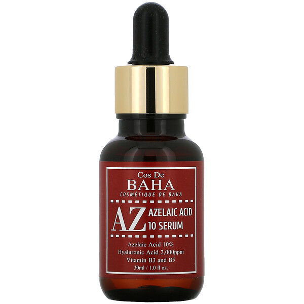 Cos De BAHA, AZ, Azelaic Acid 10 Serum, 1 fl oz (30 ml) - iHerb