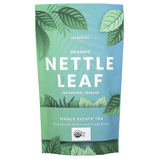 Cederberg Tea Co, Foglie di ortica biologica, senza caffeina, 100 bustine di tè naturali, 135 g