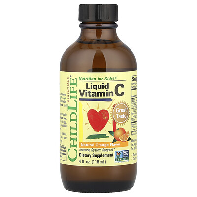 Childlife Essentials Orange Liquid Vitamin C, Natural Fl Oz (118 Ml) Size 4