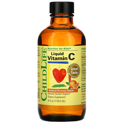 ChildLife Essentials, витамин C в жидкой форме, натуральный апельсиновый вкус, 118,5 мл (4 жидк. унции)