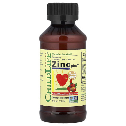 ChildLife Essentials, Essentials, Zinc Plus, Natürliche Mango-Erdbeere, 118 ml (4 fl. oz.)