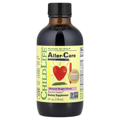 ChildLife Essentials, Aller-Care, Uva natural, 118 ml (4 oz. líq.)
