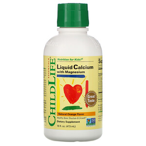 Отзывы о Чайлдлайф, Liquid Calcium with Magnesium, Natural Orange Flavor, 16 fl oz (474 ml)