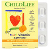 ChildLife, วิตามินรวม SoftMelts รสส้มธรรมชาติ บรรจุ 27 เม็ด