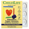 Kids, Elderberry Super-Immune SoftChew Gummies, Natural Berry, 27 Tablets