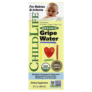 ChildLife Essentials, Ekologiskt Gripe-vatten, 59 ml