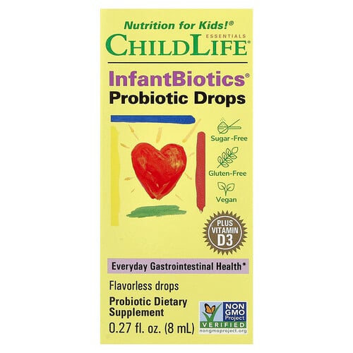 ChildLife Essentials, InfantBiotics®, Probiotische Tropfen, geschmacksneutral, 0,27 fl oz (8 ml)