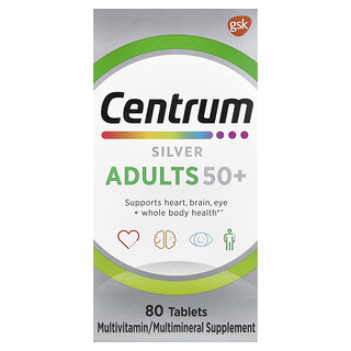 Centrum, Perak, Dewasa 50+, 80 Tablet