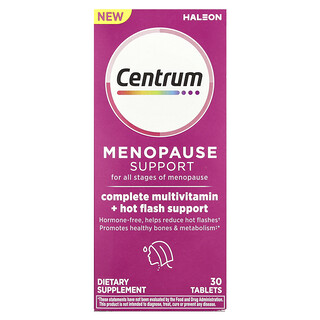 Centrum, Refuerzo para la menopausia en todas las etapas de la menopausia, 30 comprimidos