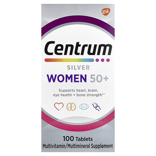 Centrum, Silver Women 50+ Multivitamin, 100 Tablet