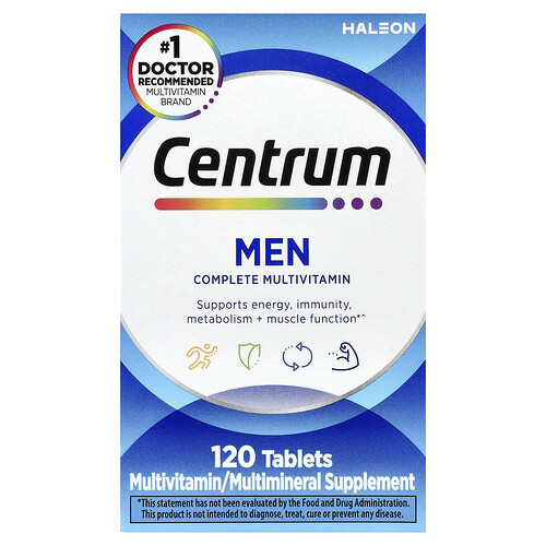 Centrum, Men Complete Multivitamin, 120 Tablets