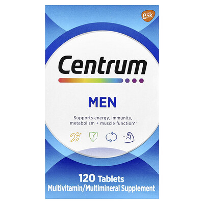 Product Image for Centrum, Men Multivitamin, 120 Tablets
