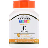 21st Century, Chewable C, 500 mg, 110 Orange Flavored Tablets отзывы