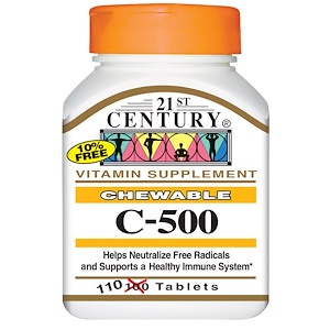 21st Century, Жевательный C-500, 110 таблеток
