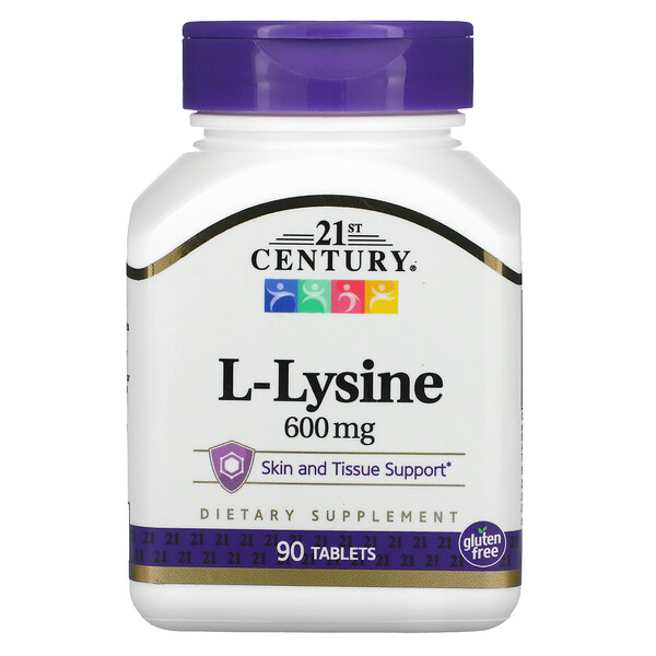 L-lisina, 600 mg, 90 comprimidos