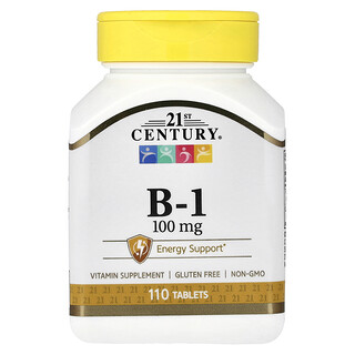 21st Century, B-1, 100 mg, 110 comprimidos