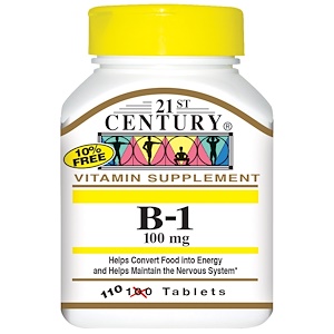 21st Century, B-1, 100 мг, 110 таблеток